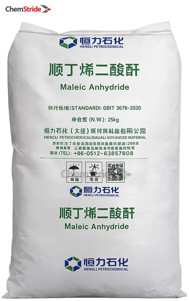 Maleic Anhydride Hengli packaging as supplied by ChemStride