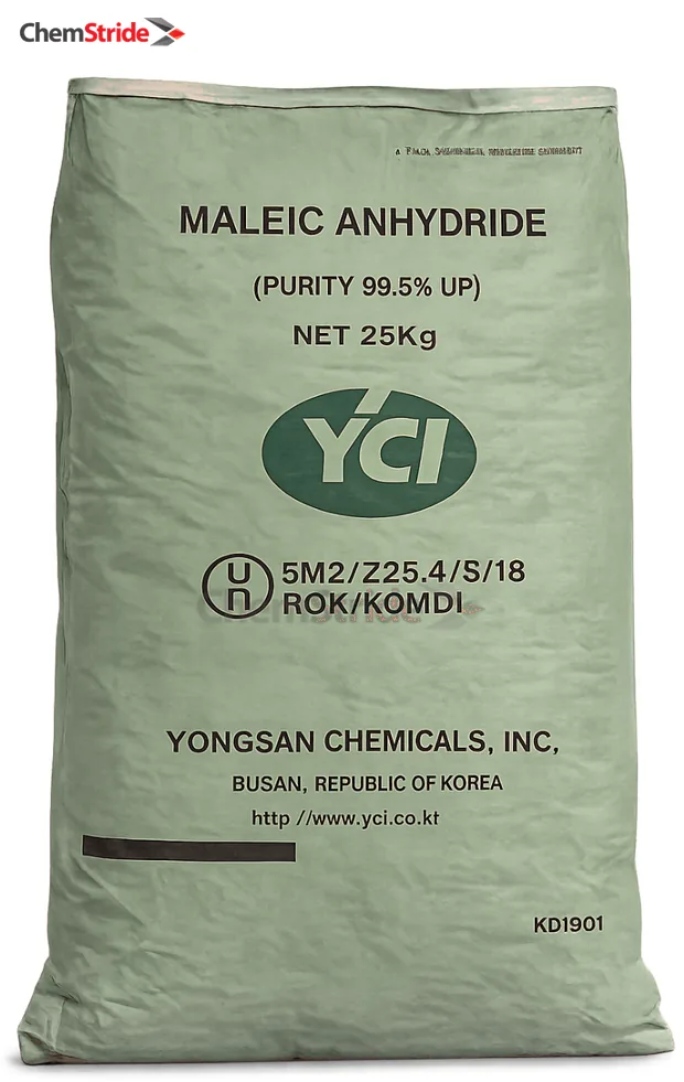 Maleic Anhydride Yongsan packaging as supplied by ChemStride