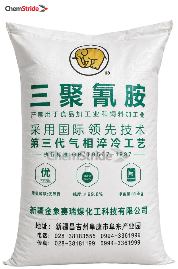 Melamine Golden Elephant packaging as supplied by ChemStride