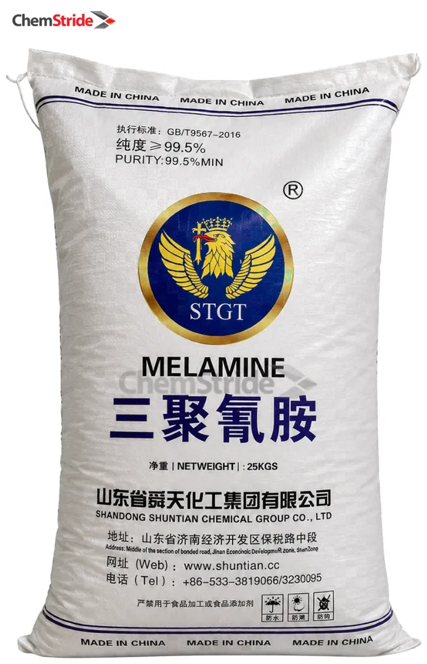Melamine Shuntian packaging as supplied by ChemStride