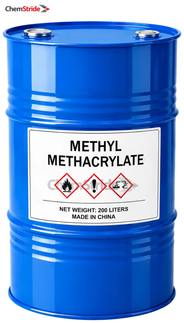 Methyl Methacrylate (MMA) packaging as supplied by ChemStride