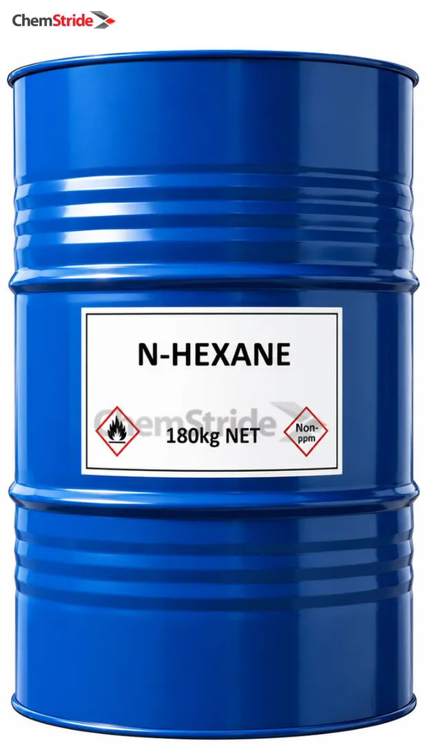n-Hexane packaging as supplied by ChemStride