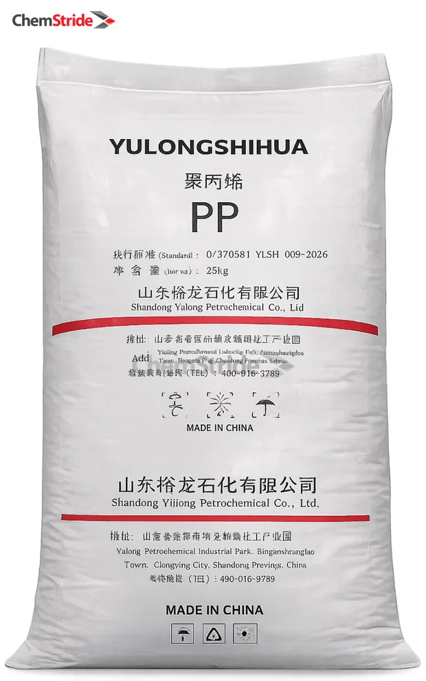 PP Yulongshihua packaging as supplied by ChemStride