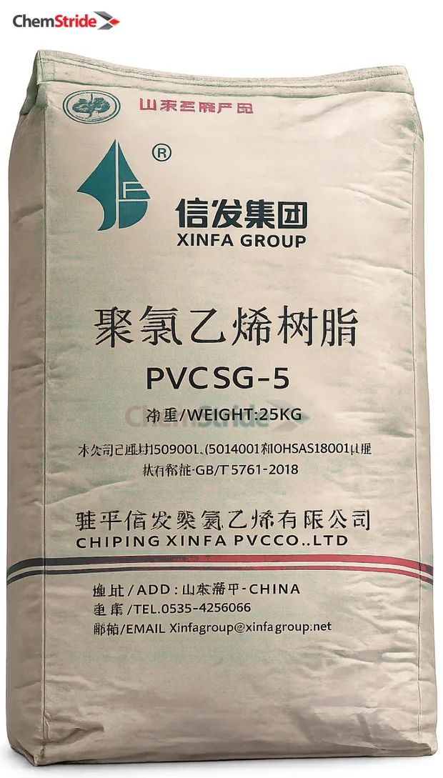 PVC Xinfa packaging as supplied by ChemStride