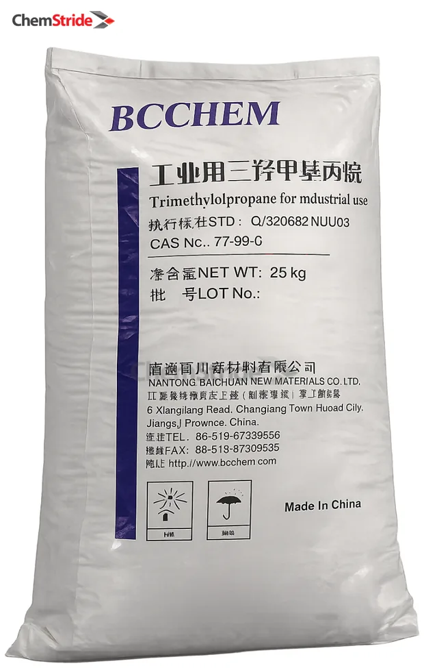 Trimethylolpropane (TMP) BCC packaging as supplied by ChemStride
