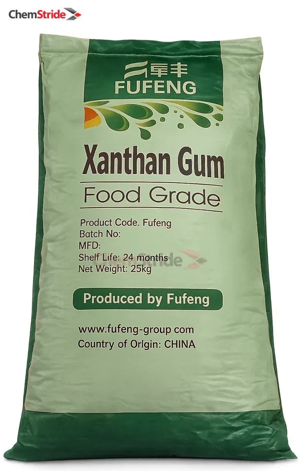 Xanthan Gum Fufeng packaging as supplied by ChemStride