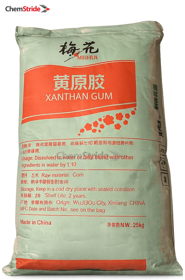 Xanthan Gum Meihua packaging as supplied by ChemStride